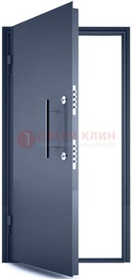 Черная металлическая бронированная дверь ДБ-1 в Ульяновске