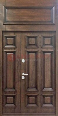 Классическая входная дверь с верхней фрамугой ДФГ-15 в Ульяновске