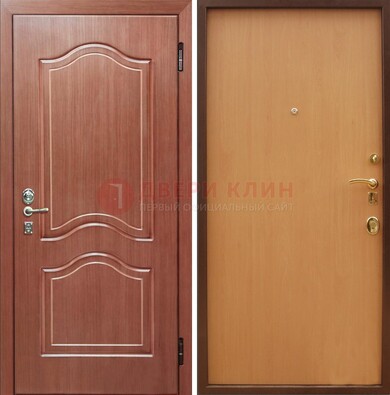 Входная дверь отделанная МДФ и ламинатом внутри ДМ-159 в Ульяновске