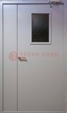 Белая железная дверь ДПД-4 в Ульяновске