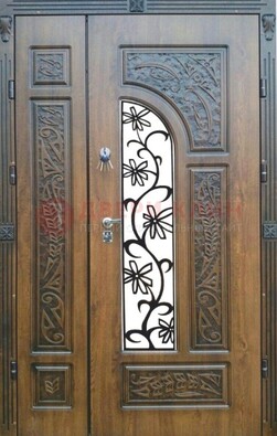 Морозостойкая металлическая парадная дверь ДПР-12 в Ульяновске