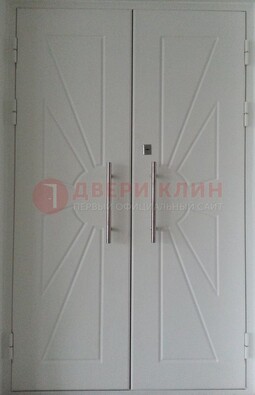 Парадная двухстворчатая дверь с фрезерованным МДФ ДПР-14 в Ульяновске