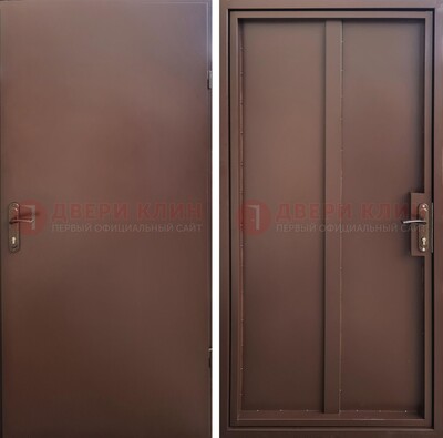 Техническая дверь с порошковым покрытием медный антик с двух сторон ДП-253 в Ульяновске