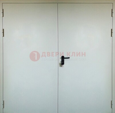 Белая металлическая противопожарная дверь ДТ-8 в Ульяновске
