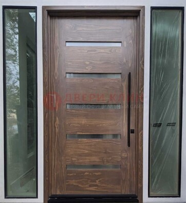 Железная дверь с виноритом и фрамугами ДВТ-189 в Ульяновске