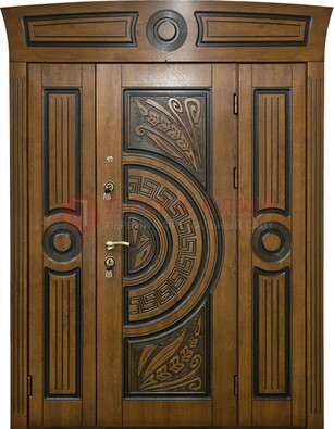 Парадная входная дверь с виноритом и узором ДВТ-194 в Ульяновске