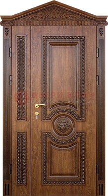Узорная стальная дверь с виноритом для дома ДВТ-260 в Ульяновске