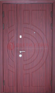 Тамбурная красная железная дверь с виноритом ДВТ-3 в Ульяновске