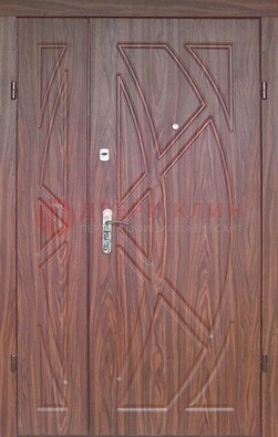 Железная тамбурная полуторная дверь с МДФ ПЛ-7 в Ульяновске